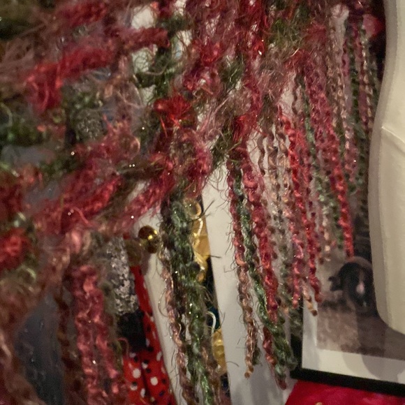 Bohemian sparklyCrochet scarf - Picture 3 of 11